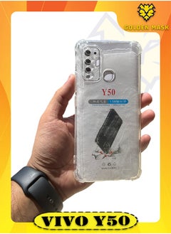 اشتري GOLDEN MASK For Vivo Y50 TPU Transparent Case في مصر