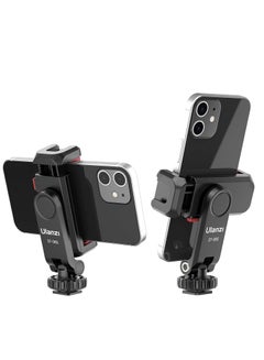 Buy ULANZI Phone Tripod Mount ST 06Sn Smartphone Mount Adapter With 2 Cold Shoe 360 Degree Rotates And Adjustable Cell Phone Clip Clamp Holder Compatible With iPhone Samsung Galaxy And All Phones in UAE