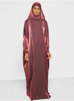 Buy Hooded Knitted Prayer Abaya in UAE