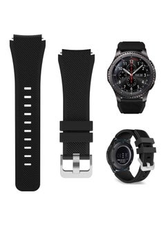 Buy Strap for Huawei GT/Huawei GT 2 (46mm) GT2 Pro /Samsung Galaxy Watch 46mm / Galaxy Watch 3 45mm, 22mm Silicone Straps Watch Band Black in UAE