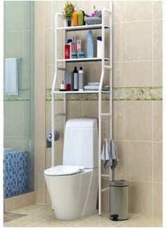 Buy 3 Layer Toilet Rack Metal Bathroom Over the Toilet Sailboat Storage Rack Multi-functional Balcony Washing Machine Shelf Floor in Saudi Arabia