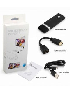 Buy WiFi Display Dongle Receiver Black in Saudi Arabia