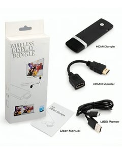 Buy Wireless Display Dongle Receiver Black in Saudi Arabia