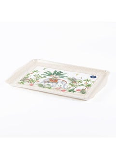 اشتري Marajah Tray With Handles, Multicolour - 46X32 Cm في الامارات