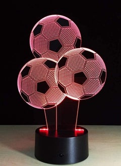 Buy 3D night light Football Balloon Shape 3D LED lamp 7 Colors Changing 3D Illusion Lamp Soccer Night Light 3D Visual Light Gift For Sport Fan in UAE