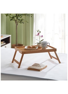 Buy Bamboo Breakfast Tray 50 x 4 x 30 cm in UAE