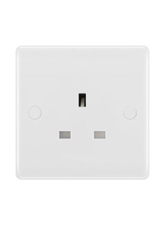 Buy BG Nexus 13 Amp Socket Outlet Single Unswitched Round Edge in Saudi Arabia