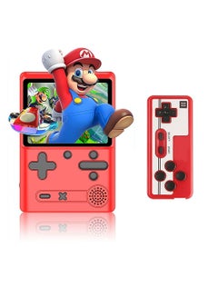 Buy Red Retro Handheld Game Console with 500 Classical FC Games 3.0 Inches Screen Portable Video Game Consoles Handheld Video Games Support for Connecting TV and Two Players in Saudi Arabia