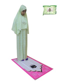 Buy Girls Prayer Set sheet With Mat Multicolor in Saudi Arabia