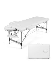 Buy FOLDING BEAUTY BED 95CM LENGTH 19CMX74CM WIDTH PROFESSIONAL PORTABLE SPA MASSAGE TABLES FOLDABLE WITH BAG SALON in UAE