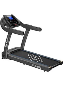 Buy SPARNOD FITNESS STH-2150 4-HP Peak Treadmill for Home Us No Installation Required, Space Saving 90° Foldable 4-HP Peak, 100-kg Max User Weight, 1-14 km/hr Speed in UAE