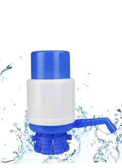 Buy Manual Hand Pressure Drinking Fountain Pressure Pump Water Press Pump with Extra Short Tube and Cap Fits Most 2-6 Gallon in UAE