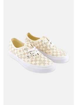 اشتري Women Floral Check Lace Up Skate Shoes, Ivory Combo في السعودية