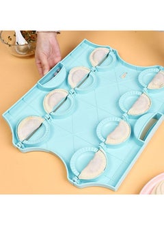 Buy Foldable plastic samosa maker, 8 pieces, blue color in Saudi Arabia