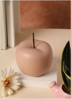 Buy Modern Dusty Apple Shaped Solid Minimalistic Ceramic Showpiece For Home Decor in UAE