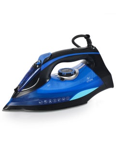 Buy Steam Iron 2200W Ceramic Coated Non-Stick Soleplate with Anti Calc Drip Self Clean and Auto Shutoff, Safe for All Fabrics Ironing & Steaming Including Abaya. in UAE