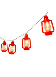 Buy Lantern LED String Lights Ramadan Decorations Red 1.5M in UAE