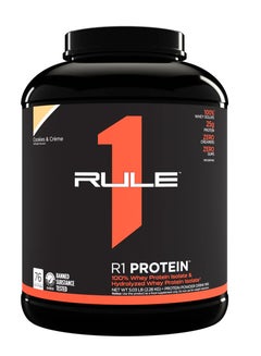 Buy R1 Protein 100% Whey Protein HYDRO/ISO - Cookies and creme - (76 Serving) in Saudi Arabia