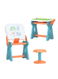 Buy Kids Activity Table And Chairs Set,Children's Building Blocks Drawing Board,Erasable Magnetic Graffiti Board,Children's Writing Board Blackboard,360° Smooth Design Without Edges And Corners in UAE