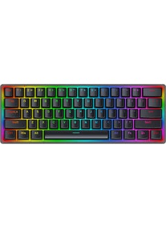 اشتري Akali 60% Mechanical Keyboard, Outemu Red Switches, Hot-Swappable, Detachable Type-C Cable, Programmable Keys & Lighting, ABS Keycaps, English Layout, BLACK في الامارات