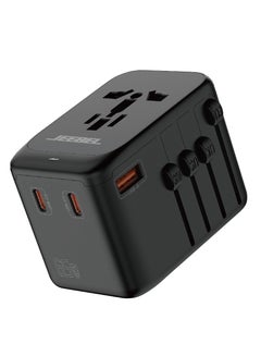 Buy 65W multi-port international travel charger, 3 Type-C ports and a USB port in Saudi Arabia