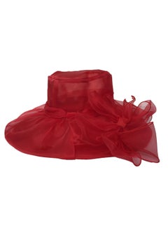 Buy New Organza Large Brim Sunvisor Hat Foldable UV Resistant Beach Hat in UAE