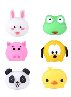 Buy 6Pcs Cute Animal Bites Cable Protector Animal Cable Chewers Cable Prevents Breakage Cable Cord Saver Case for Most Mobile Phone Data Lines in UAE