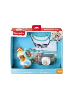 Buy Fisher-Price Gift Set, 4 travel-themed baby toys for takealong play, Fisher-Price Tiny Tourist in UAE