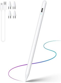 Buy Active Stylus Pen Touch Screens Compatible for Android and iOS Tablet/Phones, Rechargeable Universal Stylus Pencil Compatible for Apple iPhone/iPad/Samsung Phone Tablet in UAE