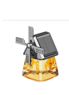 Buy Solar-Powered Car Air Fresheners Windmill Design Car Perfume with Solar Auto Rotating Aromatherapy Diffuser Fresh Lemon in UAE