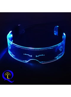 Buy LED Glasses for Party with 7 Colors Changing Flashing Neon Glasses Battery Version in Saudi Arabia