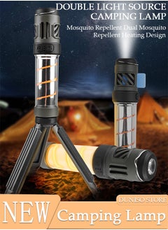 Buy 3in1 Camping Lights Mosquito Repellent Multifunctional Flashlight with Magnetic Detachable Bracket 5 Lighting Modes Fast Charge Camping Lamp Waterproof Handheld Lamp for Outdoor Camping in UAE