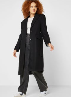 اشتري Belted Pocket Detail Coat في الامارات