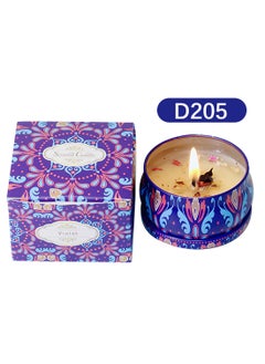 Buy Scented Candles, Luxury Aromatherapy Candles with Dry Flowers, Natural Soy Scented Candles Gift Set for Home SPA Bathing Yoga Travel, Long Lasting Elegant Relaxation Gift (Violets) in Saudi Arabia