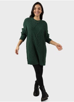 Buy Crew Neck Knitted Sweater in UAE