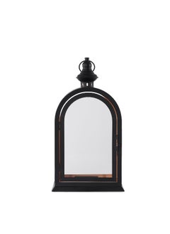 Buy Hemal Metal Lantern 22X15X40Cm- Black in UAE