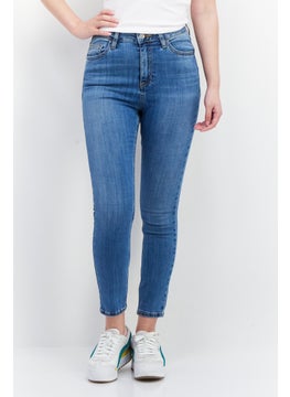 Buy Women Skinny Fit Wash Non-Stretchable Jeans , Blue in UAE