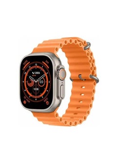 Buy T900 Ultra Series 8 (2023) Smart Watch 1.99 Inch IPS display NFC Bluetooth V5 Call Waterproof IP67 Wireless Charger - orange in Egypt