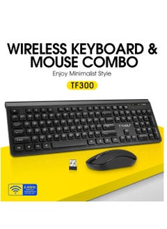 Buy Wireless Silent Keyboard and Mouse Combo Portable Multimedia set For Macbook PC Gamer Computer Laptop Office in Saudi Arabia