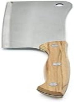 اشتري Mt stainless steel cleaver with wooden handle - size 4 في مصر