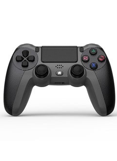 Buy Wireless Controller Gamepad for PS4/PS4 Slim/PS4 pro/PC with USB Charge Cable with Dual Vibration, Clickable Touchpad, Audio Function, Light Bar and Anti-Slip (BLack) in Saudi Arabia