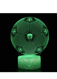 اشتري Five Major League Football Team 3D LED Multicolor Night Light Touch 7/16 Color Remote Control Illusion Light Visual Table Lamp Gift Light Team Leeds United في الامارات