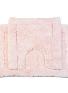Buy Bath Mat Set Bathroom Light Pink in Saudi Arabia