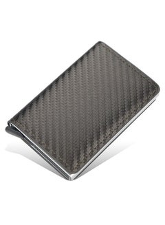 Buy New Fashion RFID Blocking Auto Pop-up Card Slots  Unisex Wallet with Aluminum Alloy Money Clip in Saudi Arabia