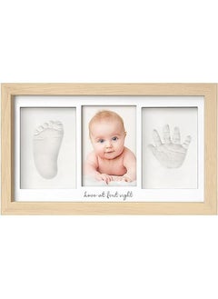 Buy Baby Hand and Footprint Kit - Baby Footprint Kit, Newborn Keepsake Frame, Baby Handprint Kit, Personalized Baby Gifts, Nursery Decor, Baby Shower Gifts for Girls Boys(Ash Wood) in Saudi Arabia