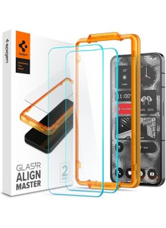 Buy Glastr Align Master Tempered Glass for Nothing Phone (2) Screen Protector - 2 Pack in UAE