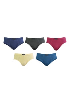 اشتري John Gladstone Men's Cotton Inner Elastic Brief  Pack of 5 في الامارات