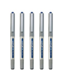 Buy 5-Piece Eye Fine Roller Pen Blue Ink in UAE