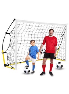 Buy Portable Soccer Goal Backyard, 6 * 4FT Soccer Goal Net , Folding Soccer Goal with Carry Bag, Soccer Training Equipment Includes 4 Ground Stakes in Saudi Arabia