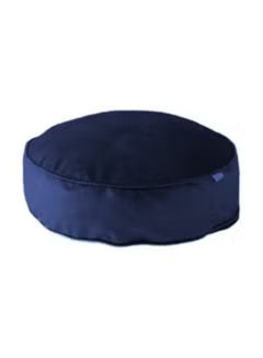 اشتري Round Velvet Bean Bag Velvet 60x20cm - Dark Blue في السعودية